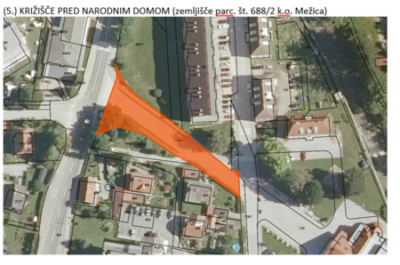 5. KRIŽIŠČE PRED NARODNIM DOMOM MEŽICA